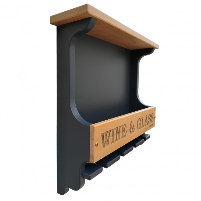Винная полка Premium - 4 графит